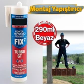 Genel Amaçlı Montaj Yapıştırıcı Sıvı Kit Mutfak Banyo Ahşap Dolap Beton Fayans Mermer 290 ml Beyaz thumbnail 4