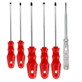 Tornavida Seti (6'Li SET) Düz Yıldız Uçlu Kontrol Kalemi - 1