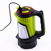 Şarjlı Kamp Led Feneri Güçlü El Lambası 1200 Lümen 8W 6000 mAh 3 Işık Modu Taşınabilir Aydınlatma thumbnail 4