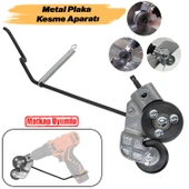 Matkap Ucuna Takılabilir Metal Plaka Sac Kesme Aparatı Endüstriyel Güçlü Kesim Başlığı Daire Testere thumbnail 1