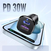 UGREEN 30W 2 Portlu Araç İçi Şarj Cihazı Çakmaklık Adaptörü, 25845 - 2