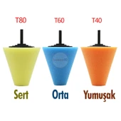 Polisaj Süngeri Seti 14 Parça Jant Parlatma Pedi Matkap Uyumlu Oto Wax Büyük Boy Pasta Cila 150 mm - 7