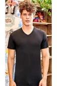 Berrak Erkek Modal V Yaka Kısa Kol Badi Tişört 1036 thumbnail 3