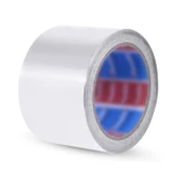 Alüminyum Folyo Bant Yapışkanlı 72 mm x 20 Metre Yanmaz Soba Borusu Bandı - 2