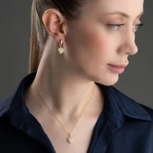 Vaoov 925 Ayar Gümüş 2li Taşlı Kalp Set thumbnail 6