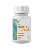 Sitikolin Omega-3 DHA Folik Asit 60 kapsül thumbnail 1