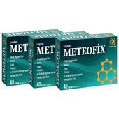 Meteofix Propil Oligopeptidaz, Amilaz, Lipaz, Proteaj, Selülaz, Bromelain, Zencefil Sindirim Enzimler 40 Kapsül - 3'lü thumbnail 2