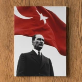 Atatürk Tablosu - Türk bayrağı ve Ata - 2