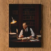 Atatürk Tablosu - Atatürk Çalışma Masası - 2