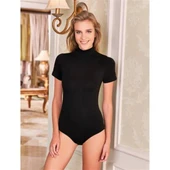 Berrak 2054 Likralı Balıkçı Yaka Yarım Kol Çıtçıtlı Body - 1