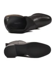 Ayakmod Siyah Hakiki Deri Polarlı Fermuarlı Kaymaz Kadın Bot 9786-1 Z - 4