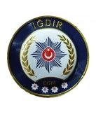 IĞDIR Polis Kol Arması 3D Plastik TPU, Yeni Tip, Cırtlı, Standart Ölçü, 1.sınıf Kalite - 1
