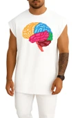 Oversize Human Brain Anatomy Göğüs Tasarımlı Atlet thumbnail 3