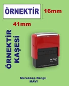 Örnektir Kaşesi, 911 (41mmx16mm) Mavi Keçeli Otomatik Kaşe thumbnail 1
