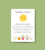 teşekkür kartı-Özel gün 24 Kasım -Öğretmenler Günü Tebrik Kartı 4 Lü-Not Kartı-hediye kartı-tek yüzlü thumbnail 2