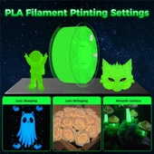 Creality Hyper Luminous Sarı Pla Filament (1.75mm, 1Kg) thumbnail 2