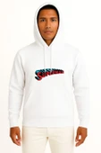 Kapüşonlu Superman Logo Göğüs ve Sırt Tasarımlı Unisex Sweatshirt thumbnail 1