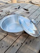 Aluminyum Tencere Kapaklı Derin büyük tencere thumbnail 8