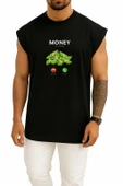 Oversize Money İs Calling - Para Arıyor Göğüs Tasarımlı Atlet thumbnail 9