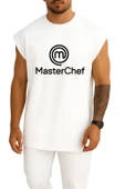 Oversize Masterchef Logo Göğüs Tasarımlı Atlet thumbnail 1