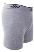 ÖREN STİL 44-8032 GRİ 4'LÜ PAKET ERKEK PAMUK LİKRALI BOXER - 2