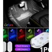 7 Renk Modlu Dokunmatik Sensörlü Mini Led Lamba thumbnail 1