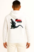 Kapüşonlu Godzilla Junior Destoroyah King Cep ve Sırt Tasarımlı Unisex Sweatshirt thumbnail 5
