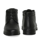 Polaris 107529 Siyah Renk Hakiki Deri Erkek Bot thumbnail 5