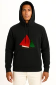 Kapüşonlu Gaza Flotilla Raid Ship To Gaz Göğüs Tasarımlı Unisex Sweatshirt thumbnail 9