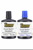 Mavi Siyah Yazı Tahta Kalem Mürekkebi 100ml 1 Adet Brons Tahta Kalemi Mürekkebi Kolay Silinebilir 100gr Okul Sınıf - 1