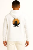Kapüşonlu Tokyo - Japonya Cep ve Sırt Tasarımlı Unisex Sweatshirt thumbnail 5