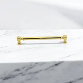 Mobilya Çekmece Mutfak Dolabı Dolap Kulpları Kulb 19.2 cm Gold Altın Metal Kulp 192 mm thumbnail 4