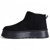 Skuaıter Tinsa Siyah Kadın İçi Kürklü Düz Bot thumbnail 3