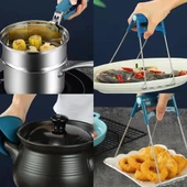 4 Parça Yanma Önleyici Mutfak Seti - Tencere Tabak Tutucu Ve Fırın Eldiveni thumbnail 1