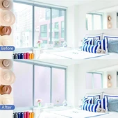 UV Engelleyici Buzlu Cam Filmi 2 Metre x 60 Cm. thumbnail 1