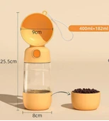 Taşınabilir Evcil Hayvan Mama Hazneli Su Matarası thumbnail 3