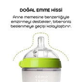 Comotomo Antikolik Silikon Biberon 250 ml 3-6 Ay Yeşil thumbnail 2