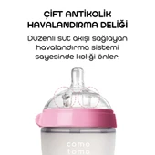 Comotomo Antikolik Silikon Biberon 250 ml 3-6 Ay Pembe thumbnail 3