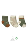 NessiWorld 3'Lü Penye Kız Soket Çorap BS10112 Nil thumbnail 1