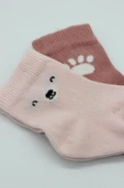 NessiWorld Bear Penye Soket Çorap 2'Li BS10116 Pembe thumbnail 4