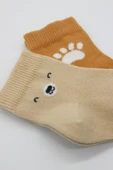 NessiWorld Bear Penye Soket Çorap 2'Li BS10116 Bej thumbnail 4