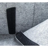 NessiWorld Keçe Anne Bebek Bakım Çantası 772 Gri Çiçek thumbnail 5