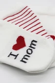 NessiWorld Mom Dad 3'Lü Penye Soket Çorap 10123 Ekru thumbnail 5