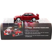 WorNessiWorld 1/64 Mitsubishi Lancer GSR Evolution II Red with  Cards thumbnail 3