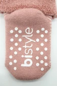 NessiWorld Çemberli Kaymaz Havlu Soket Çorap 2'Li BS10503 Pudra Pembe thumbnail 5