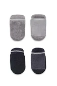 NessiWorld 2'Li Altı Havlu Sneakers Kaymaz Çorap 20501 Gri-Antrasit thumbnail 3