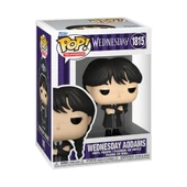 Funko POP TV: The Addams Family Wednesday Addams (Black Coat) thumbnail 2
