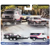 Car Culture Team Transport DMC DeLorean & HW Rally Hauler Diecast Car thumbnail 2