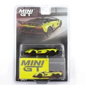NessiWorld GT 1/64 Lamborghini Aventador SVJ 63 Roadster Verde Shock - Blister Paket thumbnail 2