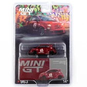 NessiWorld GT 1/64 LB-WORNessiWorld x Abas WorNessiWorld ABARTH 595 Red - Blister Paket thumbnail 2